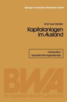 Kapitalanlagen Im Ausland 3409017224 Book Cover