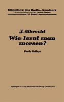 Wie Lernt Man Morsen? 3662306255 Book Cover