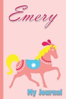 Emery's Journal: Blank Lined 120-page Journal, Composition Book, Notebook (6"x9") Date fields are left blank to fill as needed, eliminating wasted pages. 0986523682 Book Cover