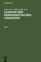 Lexikon Der Germanistischen Linguistik 3484103930 Book Cover