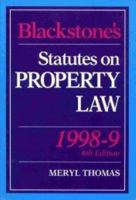 Blackstone's Statutes on Property Law 1998/99 (Blackstone's Statute Books) 1854318438 Book Cover
