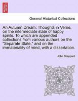 An Autumn Dream: Thoughts in Verse 0526087846 Book Cover