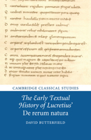 The Early Textual History of Lucretius' De rerum natura 110873023X Book Cover