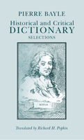Dictionnaire Historique et Critique 0872201031 Book Cover