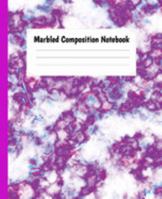 Marbled Composition Notebook: Purple Marble Wide Ruled Paper Notebook lined Journal For Kids Students & Teachers Lined Journal For School And College For Writing & Taking Notes, Marble Pattern Theme 1691190462 Book Cover