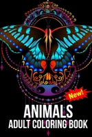 ANIMALS ADULT COLORING BOOK: Awsome Stress Relieving Animal Designs to Color. Including So Many Animals And Birds And Fishes Mandalas, Patterns And Paisley B08HGLNGYF Book Cover