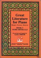Great Literature for Piano Book 5 0786611588 Book Cover