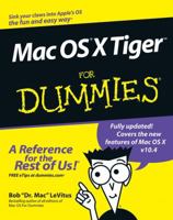 Mac OS X Tiger For Dummies 0764576755 Book Cover