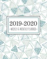 2019-2020 Weekly & Monthly Planner: Teal Triangle Diary Agenda Calendar Schedule Organizer | Sept 2019 through December 2020 1691722189 Book Cover
