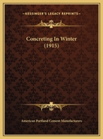 Concreting In Winter 1104086476 Book Cover
