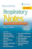 Respiratory Notes: Respiratory Therapist's Pocket Guide (Davis's Notes) 0803629222 Book Cover