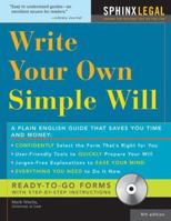 How to Make Your Own Simple Will 157248232X Book Cover