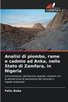 Analisi di piombo, rame e cadmio ad Anka, nello Stato di Zamfara, in Nigeria (Italian Edition) 6208357721 Book Cover