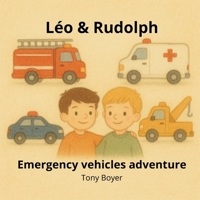 Léo & Rudolph Emergency Vehicles Adventure: Meet the Emergency Vehicles That Save the Day! (Léo histories) B0G7SCLRST Book Cover