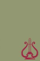 Notebook: Red Green Grecian Lyre Designer College Ruled Lined Blank Notebook Journal Notepad 1691682624 Book Cover