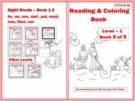 Reading & Coloring Book - Level 1 - Book 3 of 5 1958605026 Book Cover
