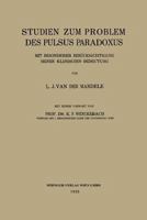 Studien Zum Problem Des Pulsus Paradoxus: Mit Besonderer Berucksichtigung Seiner Klinischen Bedeutung 3662282100 Book Cover