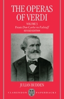 The Operas of Verdi Volume 3 (Operas of Verdi) 0198162634 Book Cover
