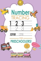Number Tracing for preschoolers ages 3-5: A notebook for number tracing and counting for kindergarten kids B08WV2Z3G3 Book Cover