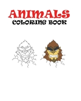 Animals: Coloring Book B08TYJYC7M Book Cover