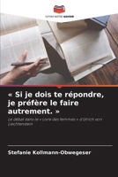 Si je dois te répondre, je préfère le faire autrement. (French Edition) 663026262X Book Cover