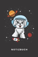 Notizbuch: Notizbuch | Notizheft | Schreibbuch |  110 Seiten | Karo | Kariert | Karos | DIN A5 | Hund | Hunde | Hunderasse | Hundezüchter | Malteser | ... | Universum | Galaxie (German Edition) 1675430217 Book Cover