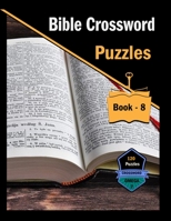 Bible Crossword Puzzles Book - 8 B08XY355JM Book Cover