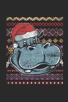 Ugly Christmas - Hippo: Graph Paper Journal (6" X 9" - 120 Pages/ 5 Squares per inch) - Ugly Christmas Gift and Holiday Planner For Women, Men, Teens And Kids 170953379X Book Cover