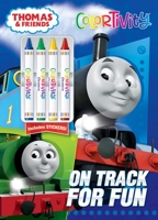 Thomas  Friends: On Track for Fun: Colortivity with Crayons 1645884872 Book Cover