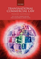 Transnational Commercial Law: Primary Materials 0199287074 Book Cover