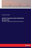 Goethe, Quandt Und Der Sachsische Kunstverein 3741100757 Book Cover