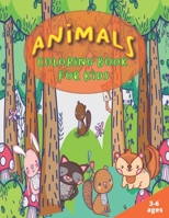 Animals Coloring Book for Kids: Cute Animals Book( dog, lion, cat, rabbit..), Relaxing Coloring Book for Children Girls, Boys, (Kids Coloring Books Ag B08T6PB8L7 Book Cover