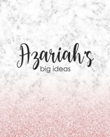 Azariah's Big Ideas: Personalized Notebook - 8x10 Lined Women's Journal 1698435118 Book Cover