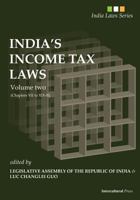 India's Income Laws: Volume two (Chapters VII to XIX-B) 1492242861 Book Cover