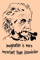Imagination is more important than knowledge: diary for scientists with a beautiful design inspired by the words of the great scientist Albert Einstein. 165716196X Book Cover