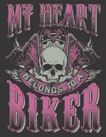 2020 Motorcycle Calendar and Planner For Bikers: Motorcycle Babe Wife Mom My Heart Belongs To A Biker - December 2019 - December 2020 - 8.5 X 11" Large - Organizer - Home - Family - Work - School -Rid 1690928808 Book Cover