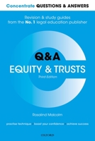 Concentrate Questions and Answers Equity and Trusts: Law Q&A Revision and Study Guide 0198853211 Book Cover