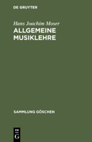 Allgemeine Musiklehre 3110027402 Book Cover