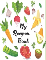 my recipe book: Blank Recipe Book Journal to Write In Favorite Recipes and Meals Navy Floral Vintage Flowers 1710921625 Book Cover