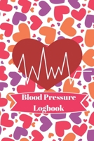 Blood Pressure Logbook: Heart Pattern Easy Daily Personal Blood Pressure Tracking 110 Pages Record (Medical Monitoring Health Diary Logs) 1691067164 Book Cover