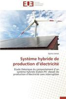 Systa]me Hybride de Production D A(c)Lectricita(c) 3841731678 Book Cover