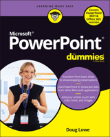PowerPoint for Dummies, Office 2021 Edition 1119829143 Book Cover