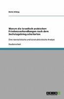 Warum Die Israelisch-Arabischen Friedensverhandlungen Nach Dem Sechstagekrieg Scheiterten 3638789160 Book Cover