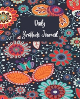 Daily Gratitude Journal : Pretty Prayer Notebook for Happier Adults and Teens, Positive Attitude Diary for Personal Growth and Reflection, Blank Fill in Guide Thankfulness Notepad 1672168929 Book Cover