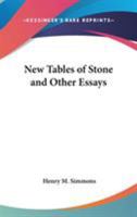 New tables of stone: And other essays 1162765011 Book Cover