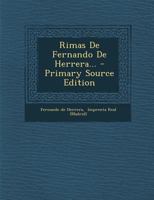 Rimas De Fernando De Herrera... 1022324357 Book Cover