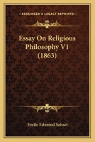 Essay On Religious Philosophy V1 1019316977 Book Cover