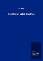 Schiller Im Urteil Goethes 3846017574 Book Cover