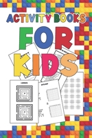 Activity Books for kids: BIG ACTIVITY BOOK with Solutions for kids, Tracing Game, Find the single one, Four in a row, Tic Tac Toe, Hangman, Dot B0882PXG4W Book Cover