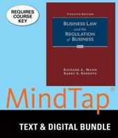 Bundle: Business Law and the Regulation of Business, Loose-Leaf Version, 12th + LMS Integrated for MindTap Business Law, 1 term (6 months) Printed Access Card 1305927850 Book Cover
